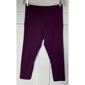 ZYIA Plum Light n‎ Tight capri length size 8-10 (Large) - excellent pre-owned